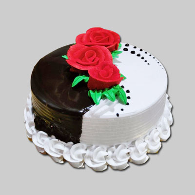 "Round shape Chocolate cake - 1kg - Click here to View more details about this Product